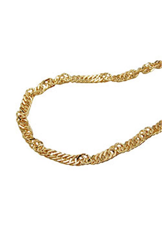 BRACELET SINGAPORE CHAIN 19CM 9K GOLD
