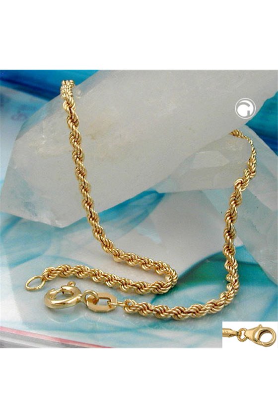 BRACELET ROPE CHAIN 15CM 9K GOLD