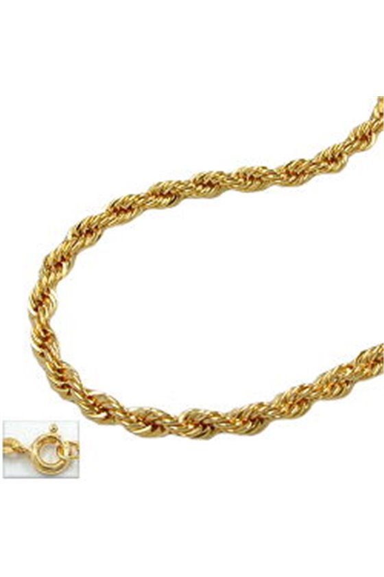 BRACELET ROPE CHAIN 15CM 9K GOLD