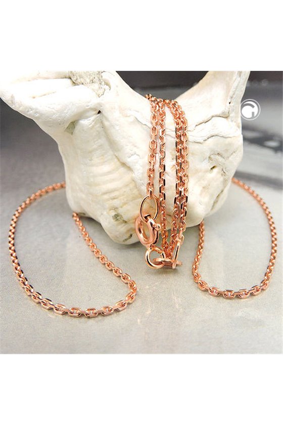 CHAIN 45CM ANCHOR ROUND 14K REDGOLD