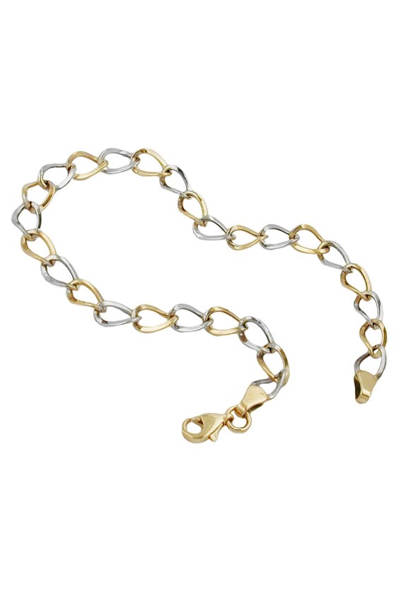 BRACELET ANCHOR CHAIN OVAL 9K GOLD 19CM
