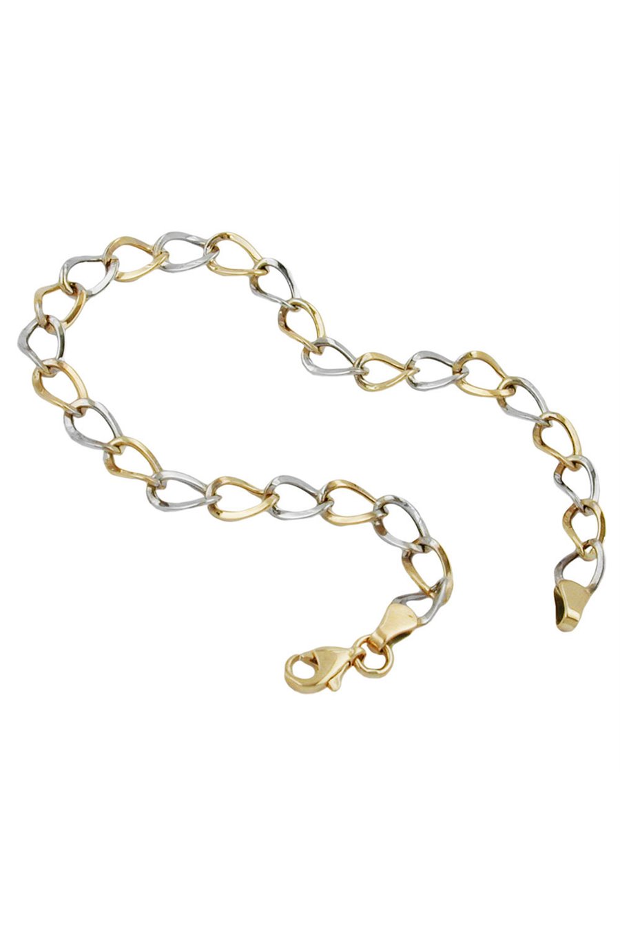 BRACELET ANCHOR CHAIN OVAL 9K GOLD 19CM