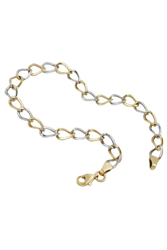 BRACELET ANCHOR CHAIN OVAL 9K GOLD 19CM