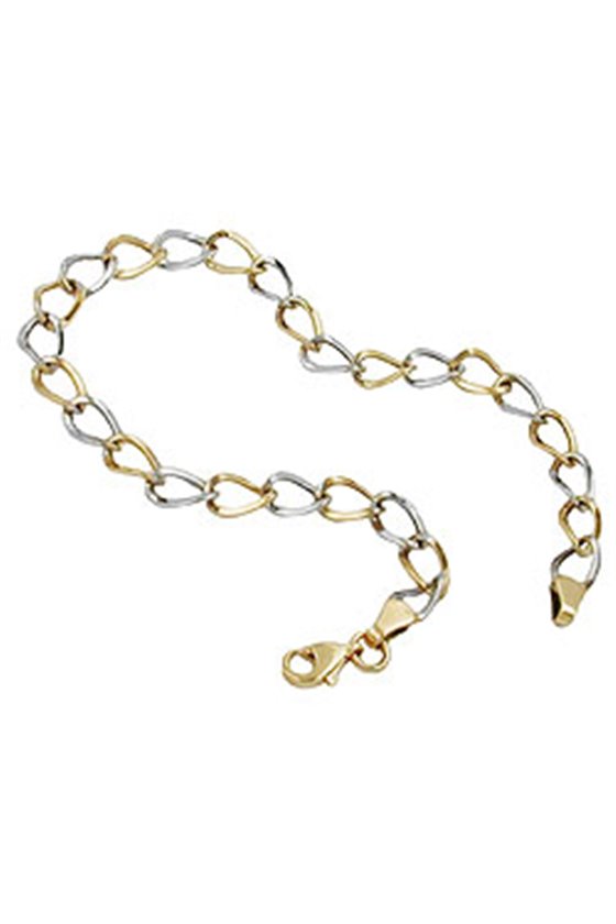 BRACELET ANCHOR CHAIN OVAL 9K GOLD 19CM