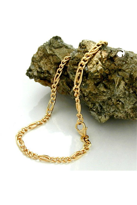 BRACELET FIGARO CHAIN 19CM 9K GOLD