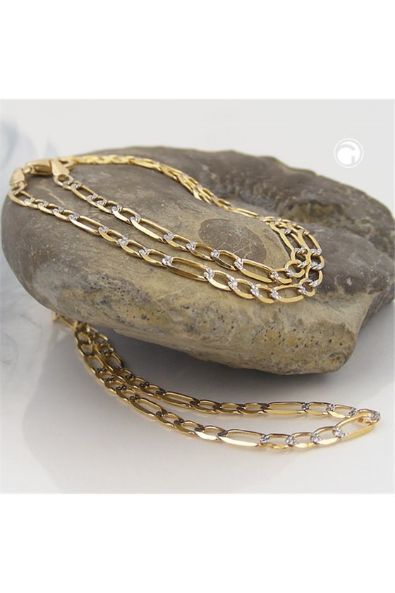 NECKLACE FIGARO CHAIN 45CM 14K GOLD