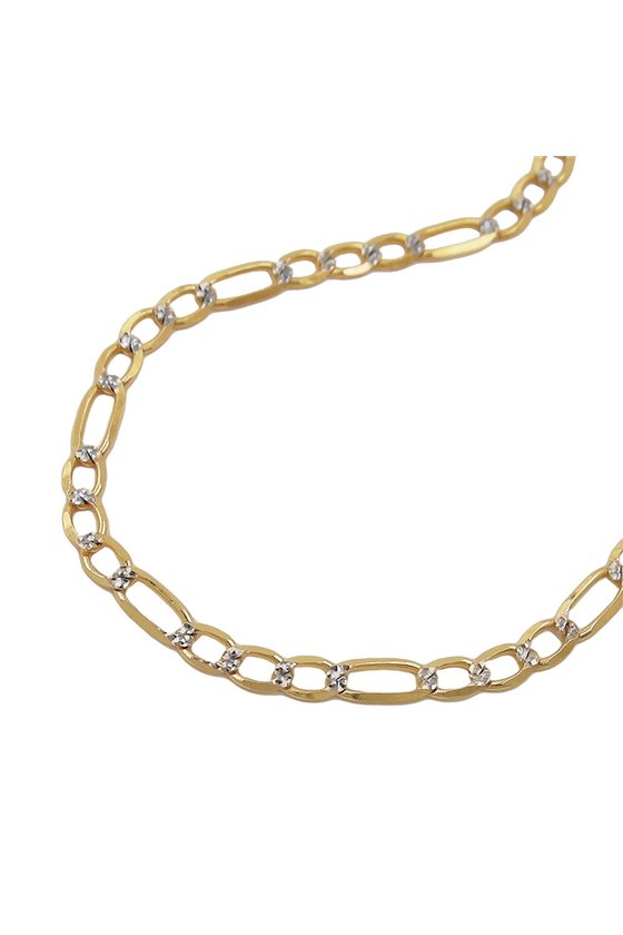 BRACELET FIGARO CHAIN 19CM 14K GOLD