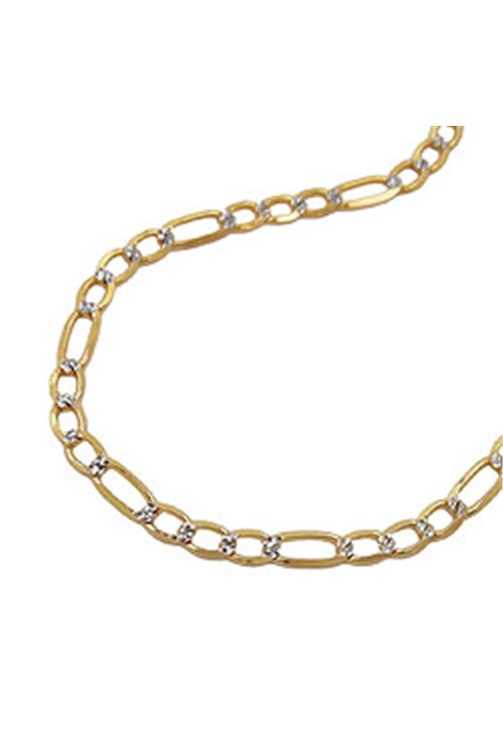 BRACELET FIGARO CHAIN 19CM 14K GOLD