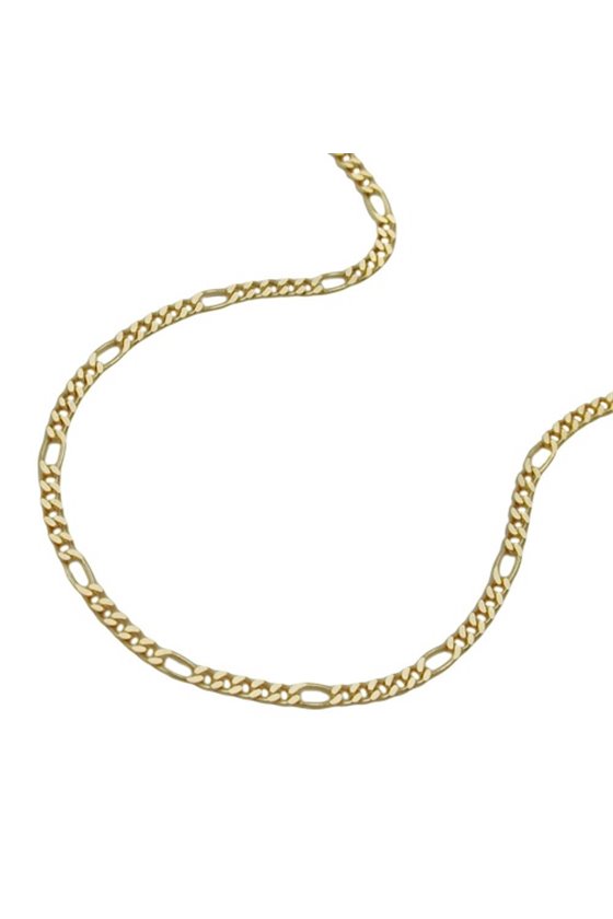 NECKLACE FIGARO CHAIN 42CM 9K GOLD