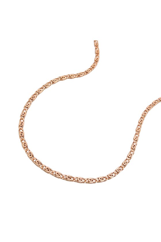 NECKLACE S-CURB CHAIN 45CM 14K RED GOLD