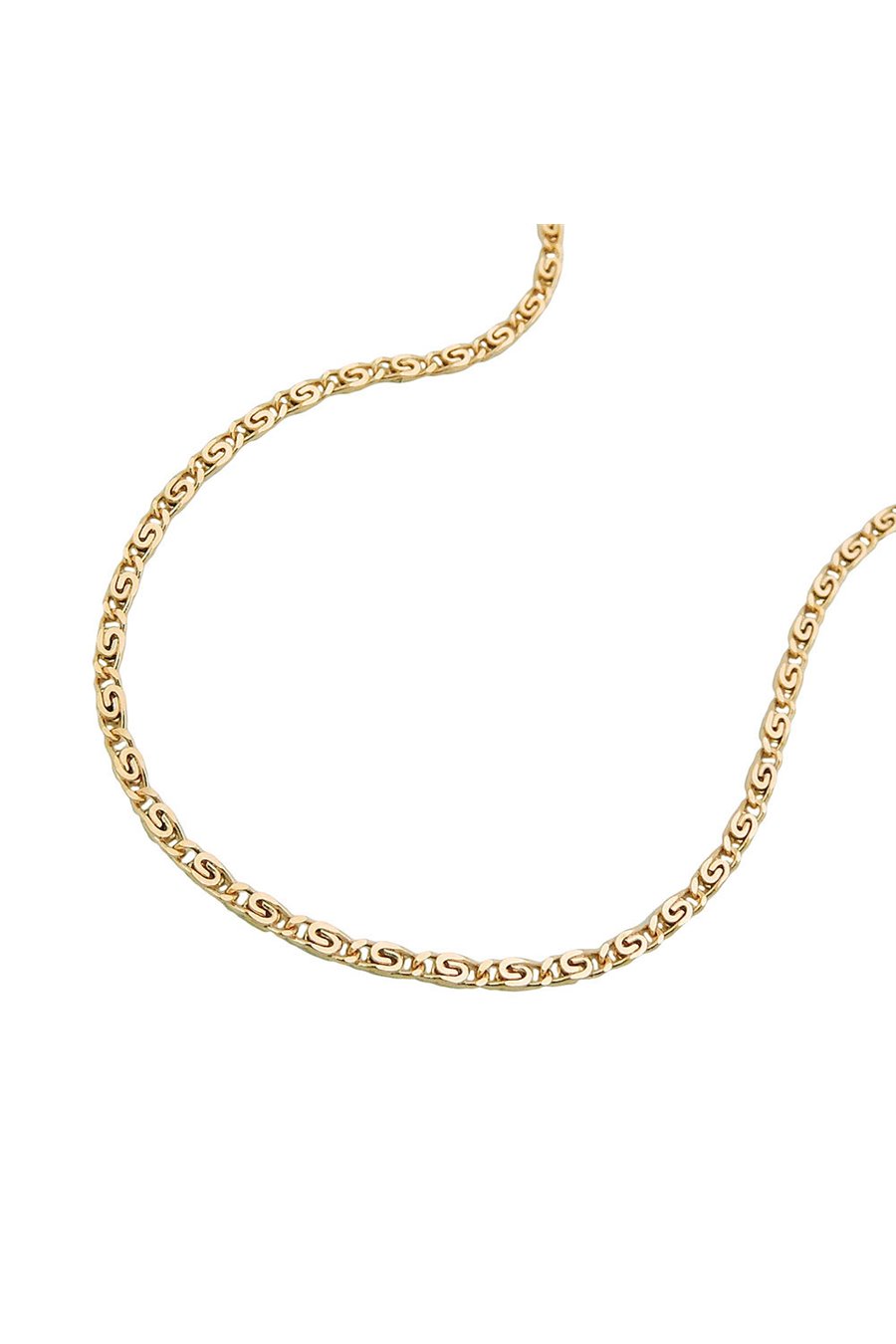 NECKLACE S-CURB CHAIN 42CM 14K GOLD
