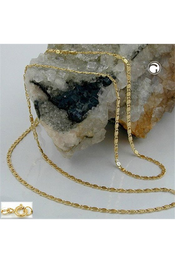 NECKLACE S-CURB CHAIN 36CM 14K GOLD