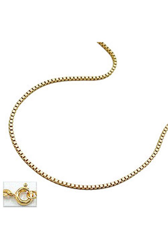 NECKLACE BOX CHAIN 38CM 9K GOLD