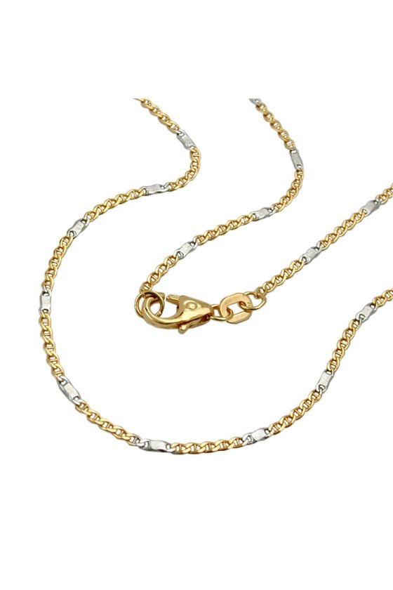 NECKLACE MARINER CHAIN 45CM 14K GOLD