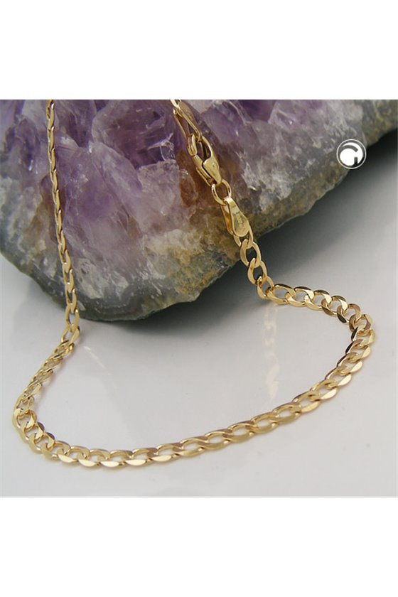 BRACELET 19CM OPEN CURB 14K GOLD