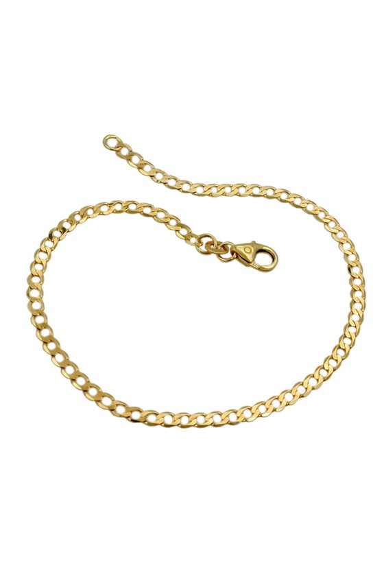 BRACELET 19CM OPEN CURB 14K GOLD