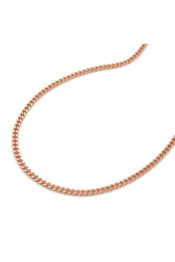 CHAIN CURB 45CM 14K REDGOLD