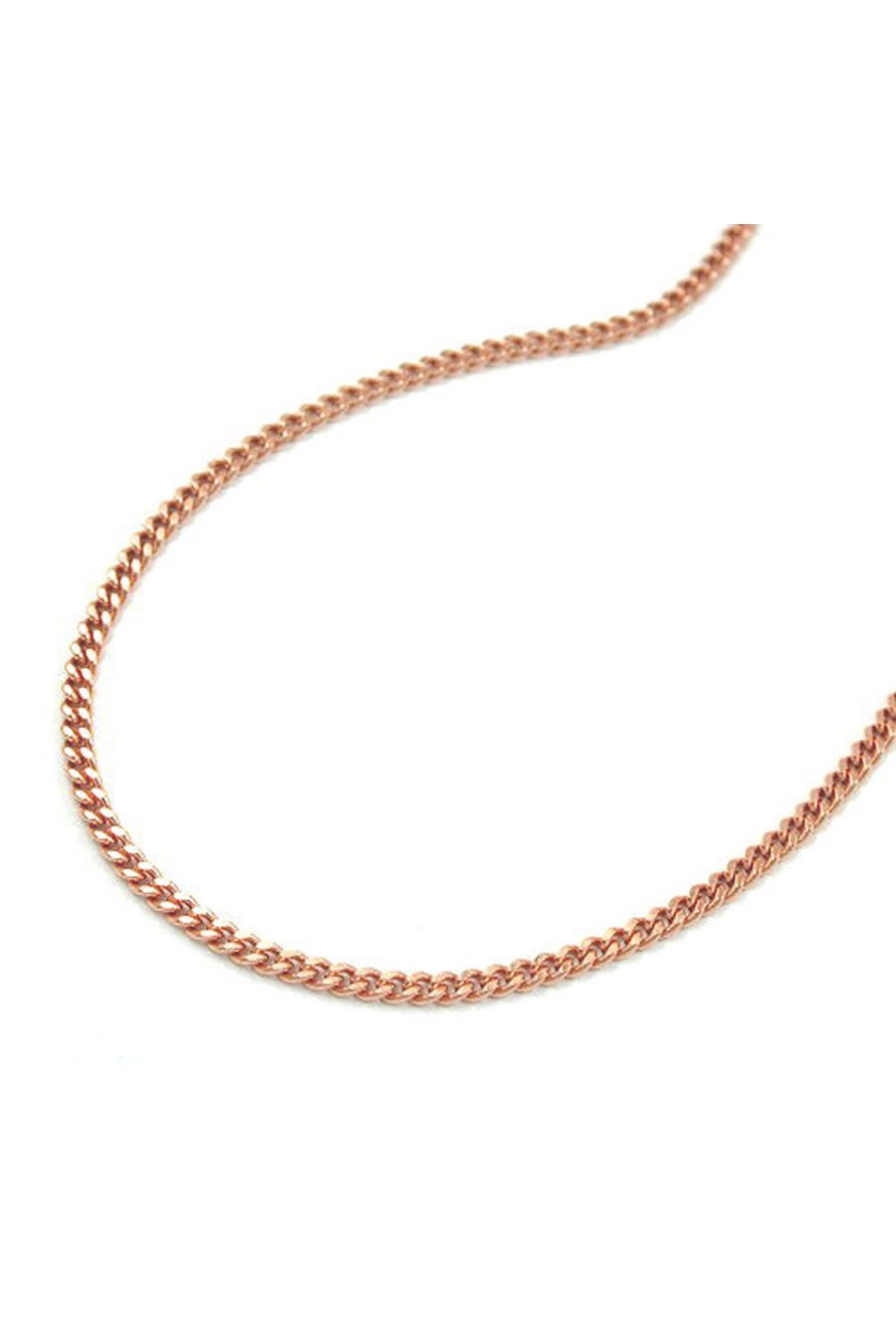CHAIN CURB 45CM 14K REDGOLD