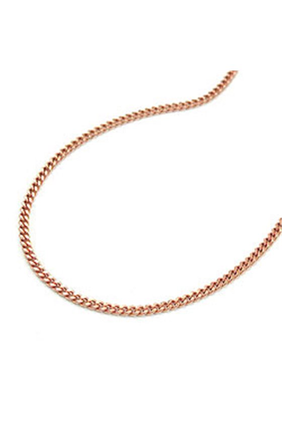 CHAIN CURB 45CM 14K REDGOLD