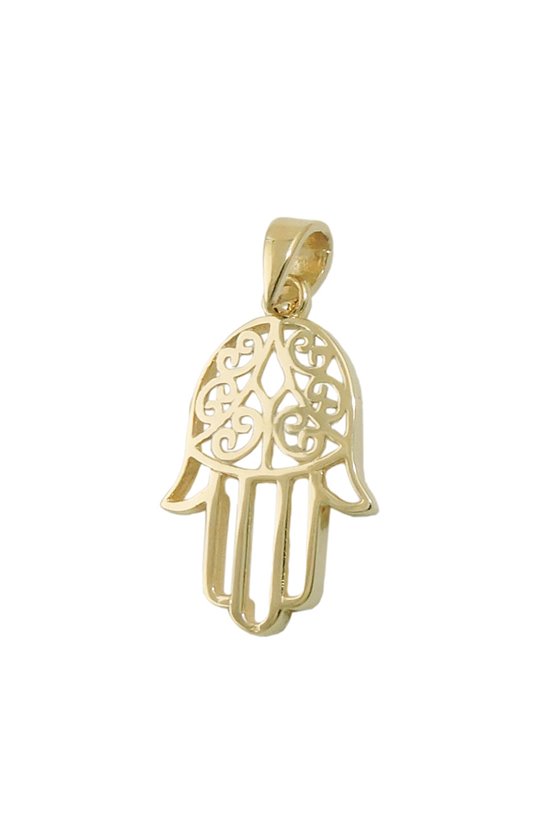 PENDANT SYMBOL HAND OF FATIMA 9K GOLD