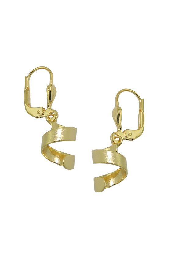 EARRING SHORT SPIRAL 8K GOLD