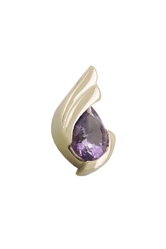 PENDANT DROP AMETHYST 9K GOLD