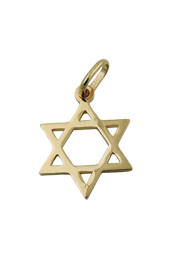 PENDANT JEWISH STAR 9K GOLD