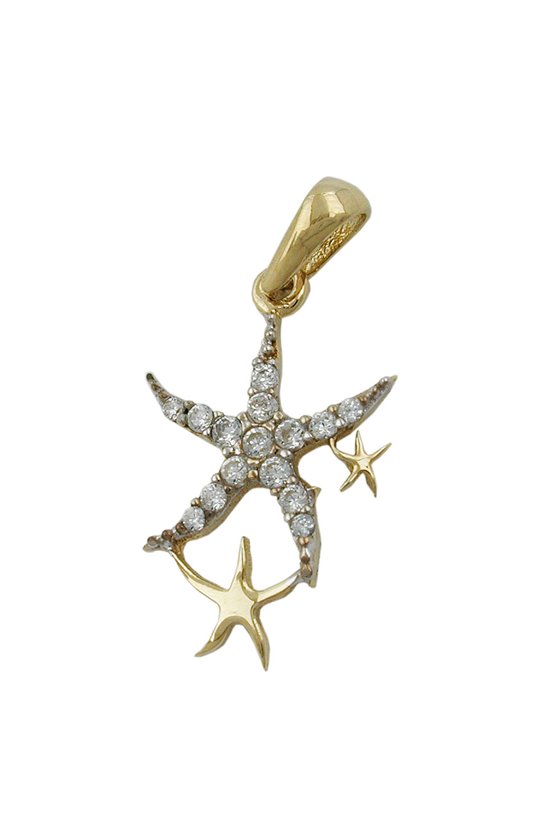 PENDANT STARFISH 9K GOLD