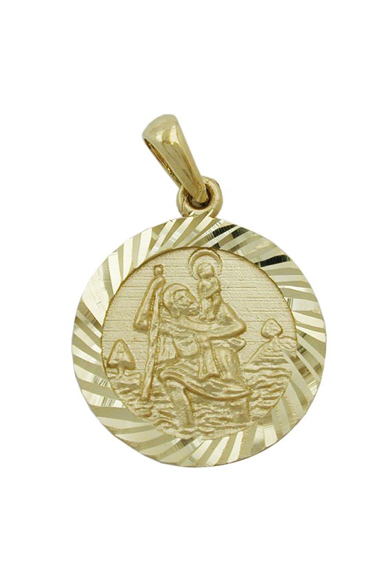 PENDANT SAINT CHRISTOPHER 9K GOLD