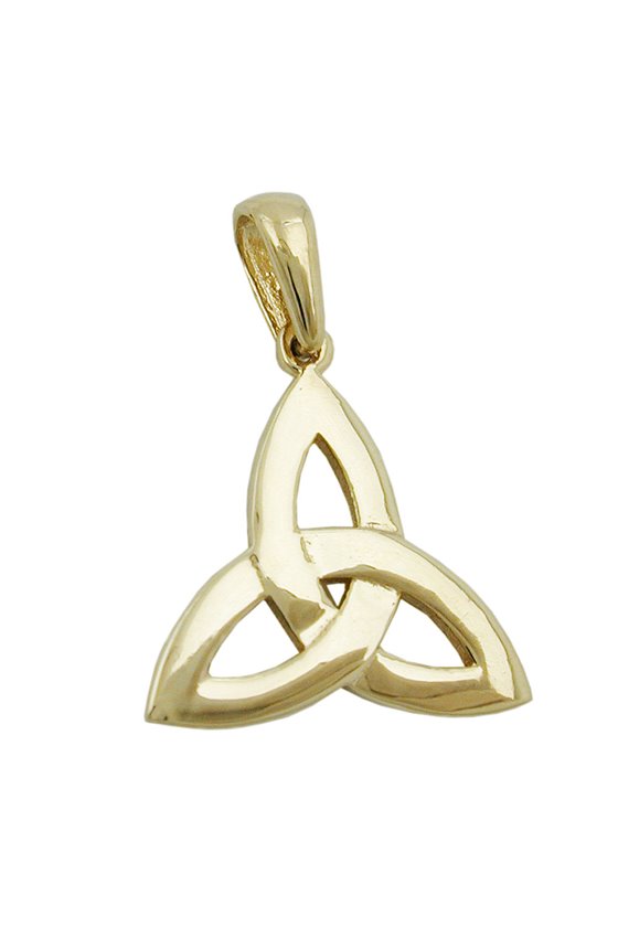 PENDANT TRIQUETRA POLISHED 9K GOLD
