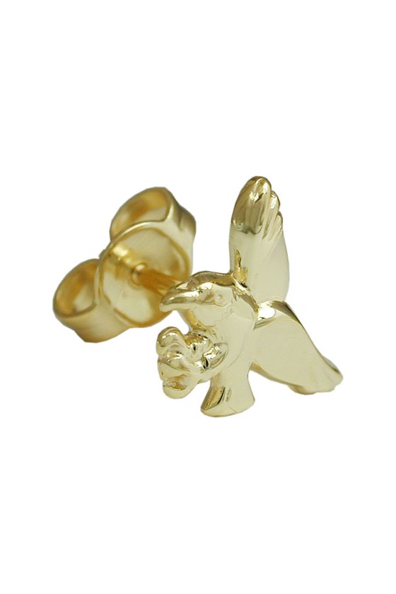 EARSTUD-SINGLE EAGLE 9K GOLD