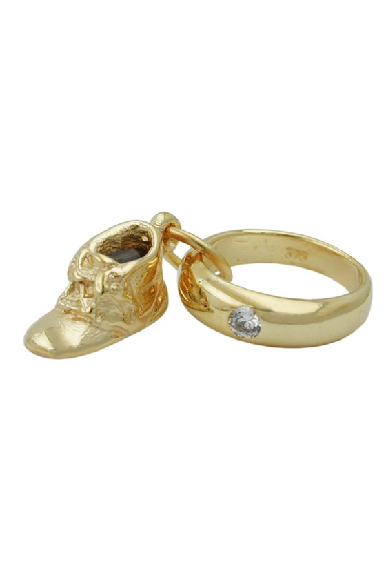 PENDANT BABY'S CHRISTENING 9K GOLD
