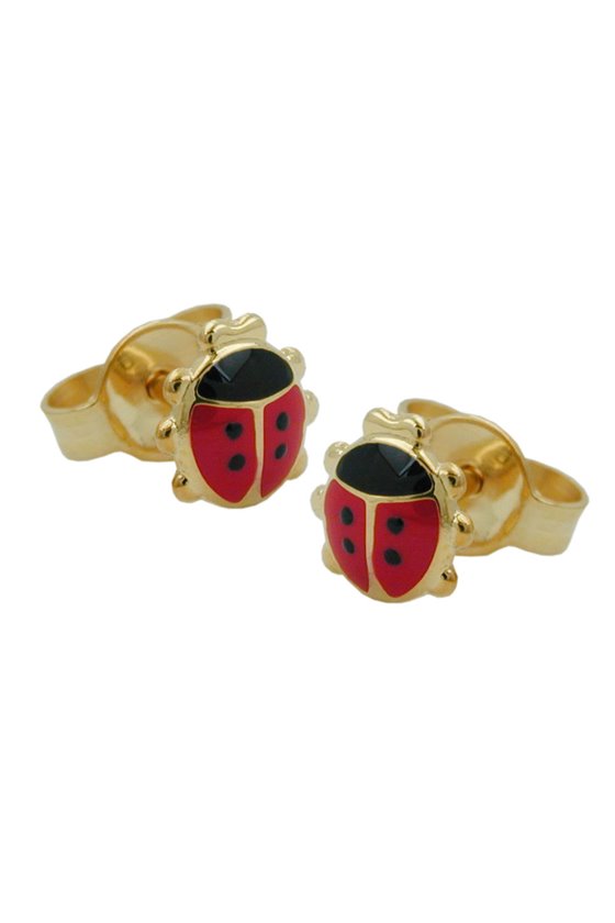 EARRING STUDS LADYBIRD 9K GOLD