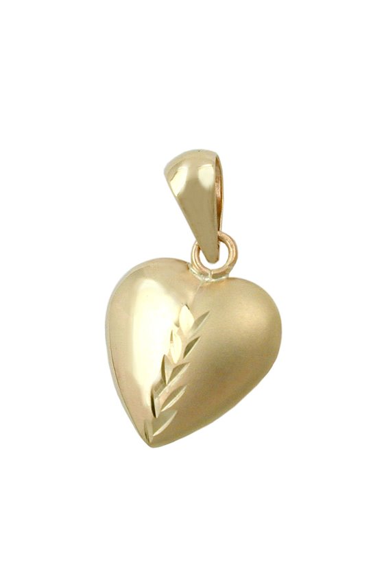 PENDANT HEART 9K GOLD