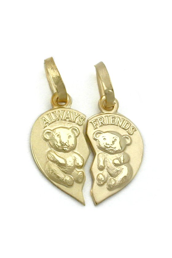 FRIENDSHIP PENDANT 2 BEARS 9K GOLD
