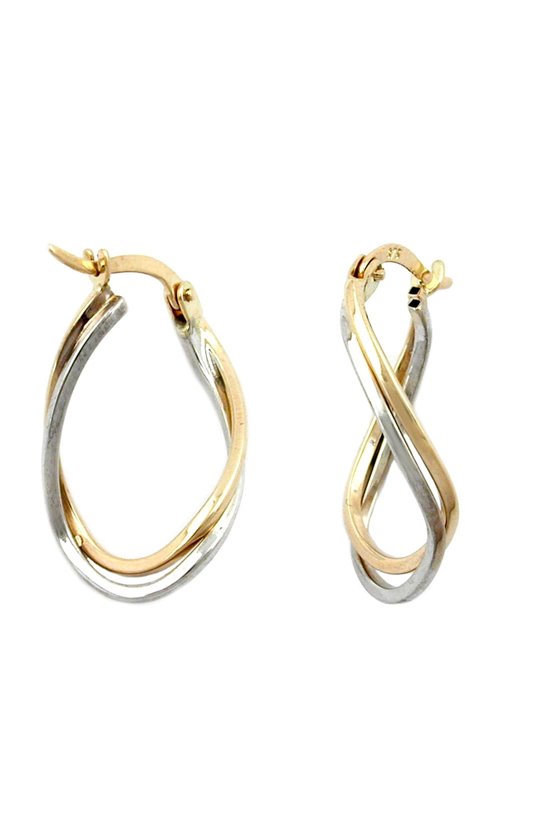 HOOP EARRINGS TWISTED & BENT 9K GOLD
