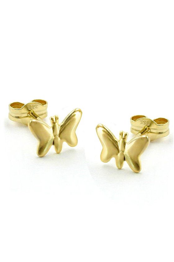 STUD EARRINGS BUTTERFLY 8K GOLD