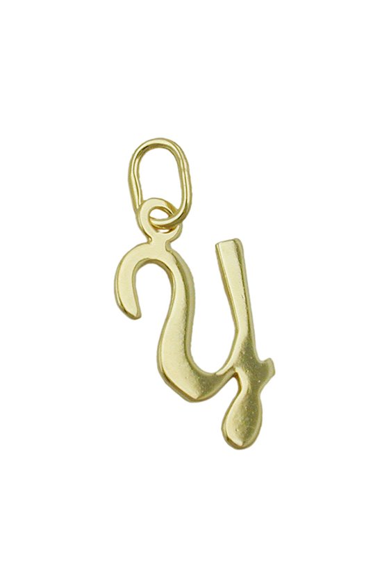 PENDANT LETTER Y 8K GOLD