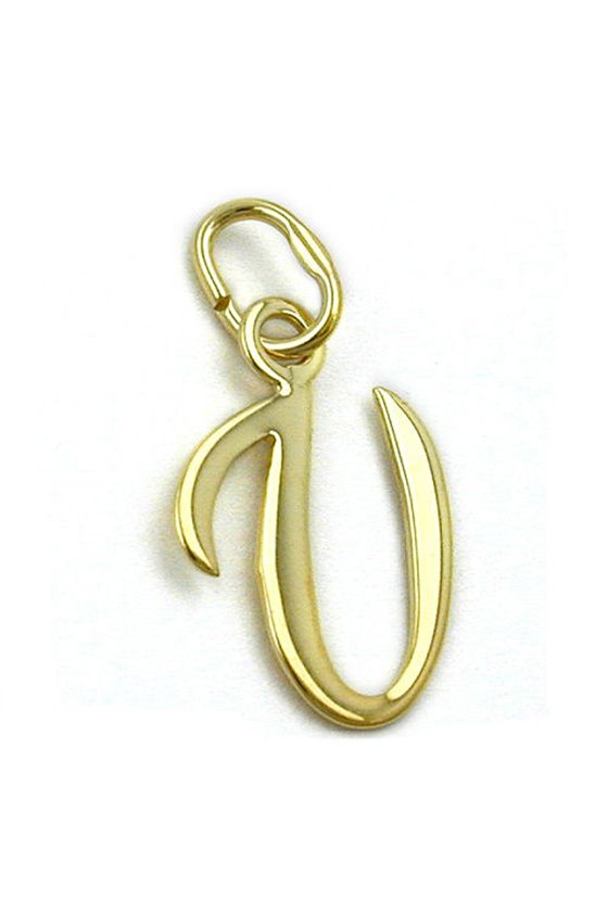 PENDANT LETTER V 8K GOLD
