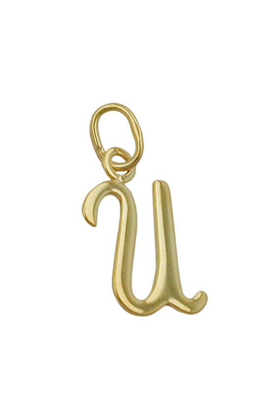 PENDANT LETTER U 8K GOLD