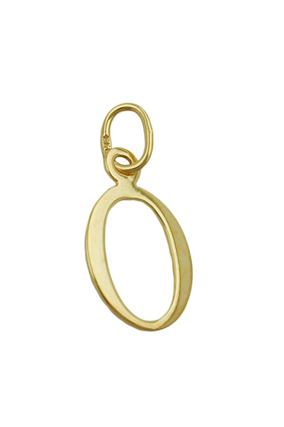 PENDANT LETTER O 8K GOLD