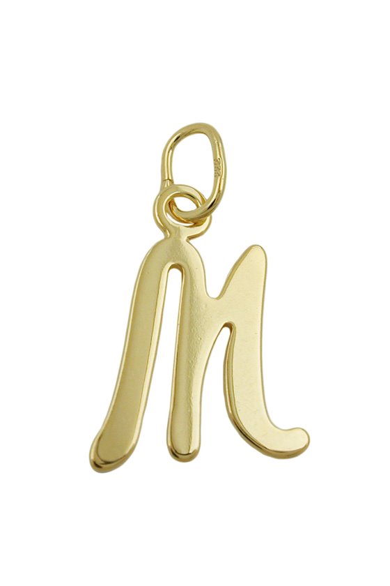 PENDANT LETTER M 8K GOLD