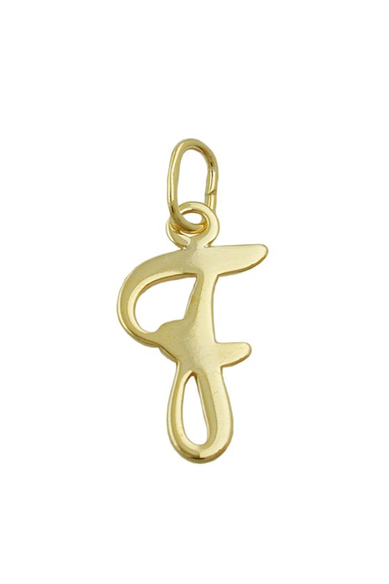 PENDANT LETTER F 8K GOLD