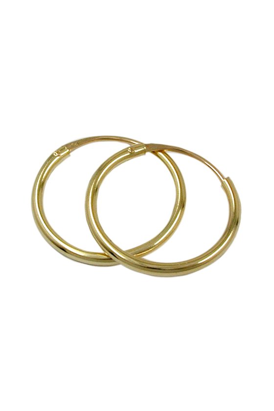 HOOP EARRINGS 12MM 9K GOLD