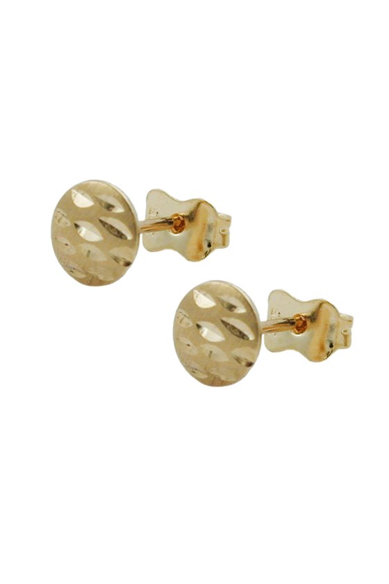 EARSTUDS DIAMOND CUT 9K GOLD