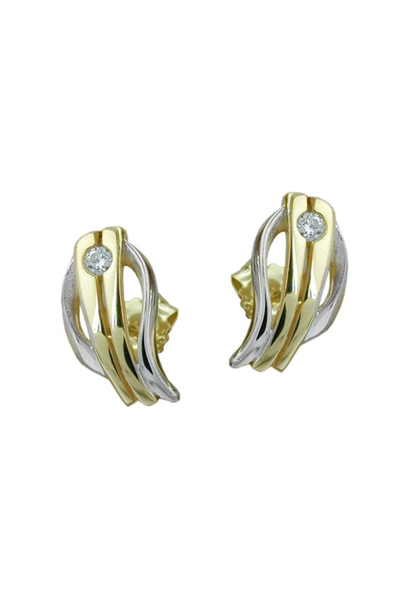 EARSTUDS CUBIC ZIRCONIA SILVER 925