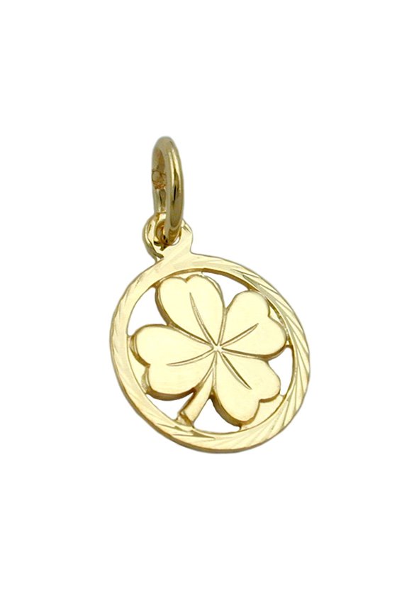 PENDANT CLOVER LEAF 9K GOLD