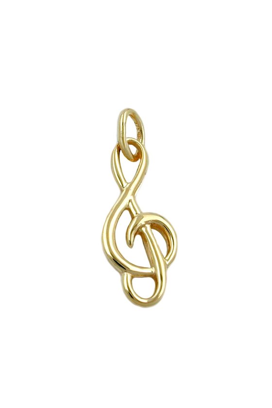 PENDANT TREBLE CLEF 9K GOLD