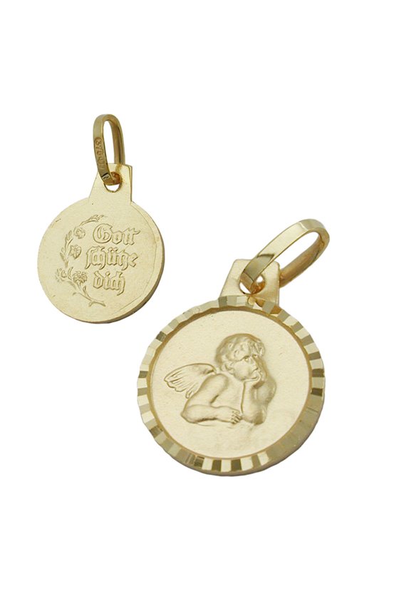 PENDANT BABYS CHRISTENING 9K GOLD