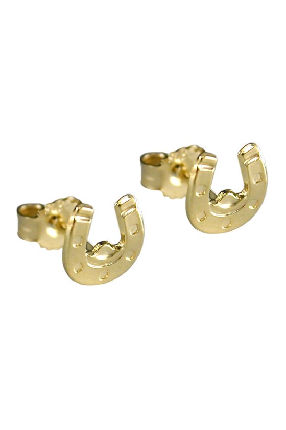 EARSTUDS HORSESHOE 9K GOLD